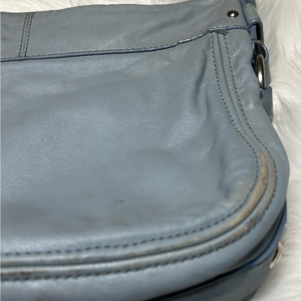 Coach Sky Blue Zoe Hobo Bag - Picture 6 of 16